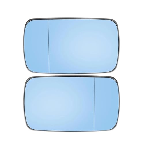Verre de rétroviseur divisé avec dégivrage actif bleu pour E46 51168250438