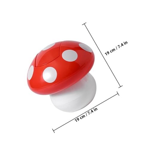 Toyvian 2uds Mini Basura con Tapa Diseño Hongo miniatura 2