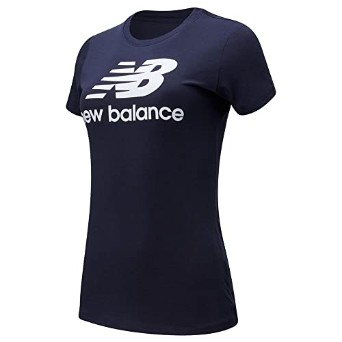 Image of New Balance Women's Plain Regular fit Sports T-Shirt (WT91546 Platnsky Medium)