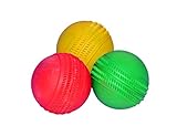 PREM SAGAR Heavy Weight Rubber Tennis Balls Set of 3 in Assorted Colours