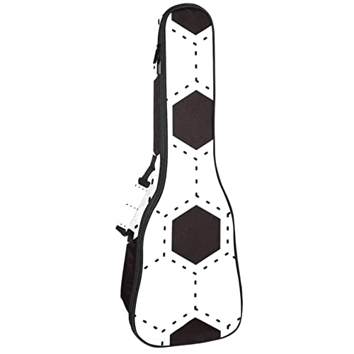 Housse pour ukulélé de concert anti-choc protégez votre instrument soprano blanc noir