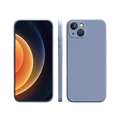 RYCUZO Hülle für iPhone 14, Premium-Silikonhülle, weiches TPU, rutschfeste Hüllen für umfassenden Schutz (Fjordblau) Cover