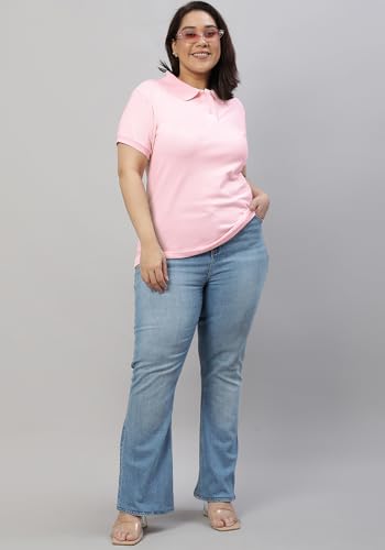 Image of Wear Your Opinion Womens Plus Size Polo Collar Neck T-Shirt Top