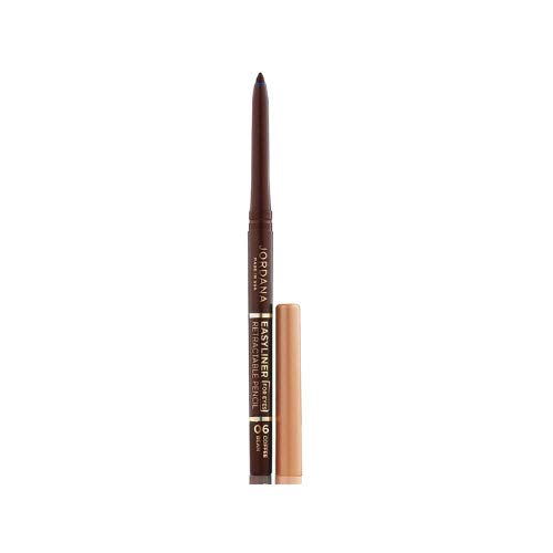 Ritaeusa2 Pack Jordana Cosmetics Easyliner for Eyes 06 Coffee Bean
