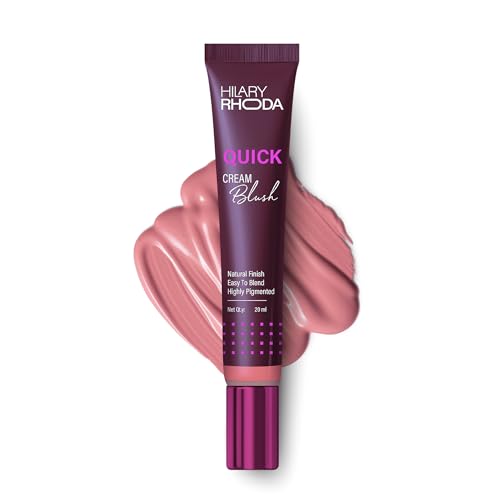 Image of Hilary Rhoda Quick Cream Blush | Peach | Long-Lasting & Buildable Liquid Blush | Highly Pigmented | Lightweight & Easy to Blend | For All Skin Types | (Peach Blossom) - 20ml