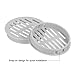 BE-TOOL 3.36in Round Air Vent Cover, Plastic Soffit Vent Cover Exterior Wall Vent for House, Garage, Apartment, RV(White)
