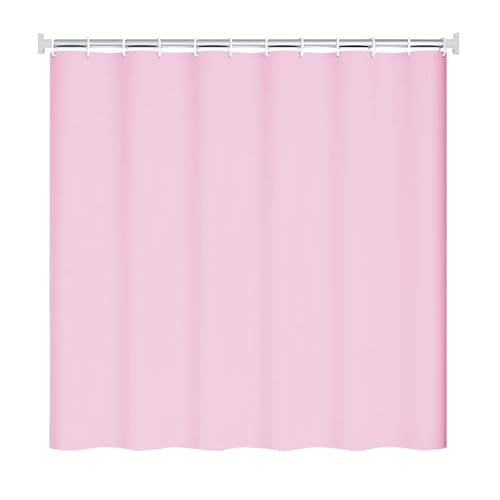 GREATOYAR Cortina Ducha Impermeable, Cortina Baño, Cortina Bañera Lavable, Cortinas de Baño Decorativas, 12 Anillos Incluidos, 100% Peva, 180X180cm, Rosa