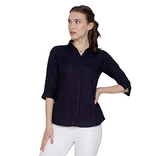 Image of Blue RoninWomen Stylish Western Official Formal Shirts for Women Regular fit Shirts for Women