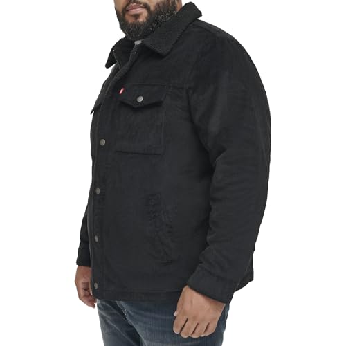 Image of Levi's Men's Corduroy Sherpa Lined Trucker Jacket (Regular & Big & Tall Sizes)