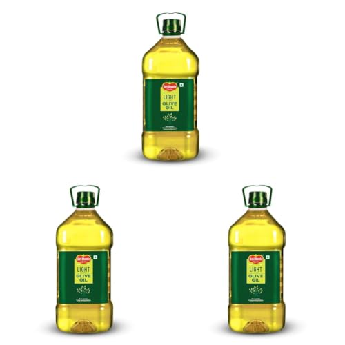 Image of Del Monte Light Olive Oil (Imported) | Extra Light in Flavour & Aroma | Ideal for Everyday Indian Cooking - Deep Frying, Curries, Roasting & Sauteing | High MUFA & Rich in Antioxidants | 5L PET Bottle