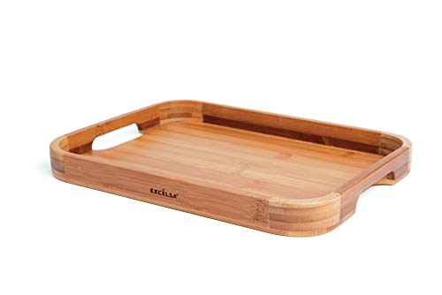 Leggero e resistente Excelsa Eco Living Vassoio da Portata in bambù, Bamboo, Naturale, 30x23x2.8 cm