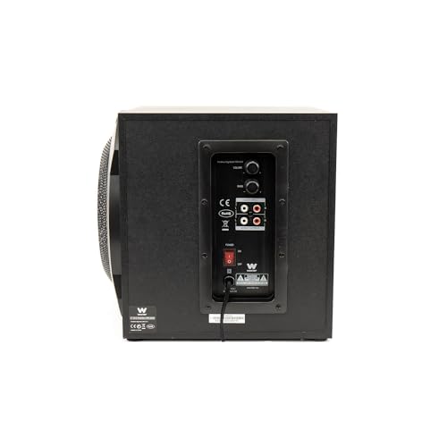 Woxter Big Bass 260 - Altoparlanti 2.1 (legno 150W, Subwoofer, metallo grata, di controllo del cavo del volume, AUX, per TV, PC e console di gioco), Colore Nero - 3