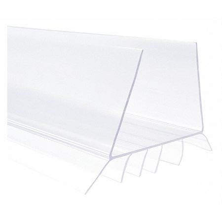 Plastic Easy E-Z Slide on Clear Door Sweep with Draft Stopper Sweep for Doors 1