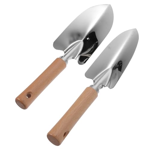 CIYODO Metal Garden Shovel Set 2-Piece Hand Tool Set Trowel Weeding Tools Perfect for Yard Soil Digging