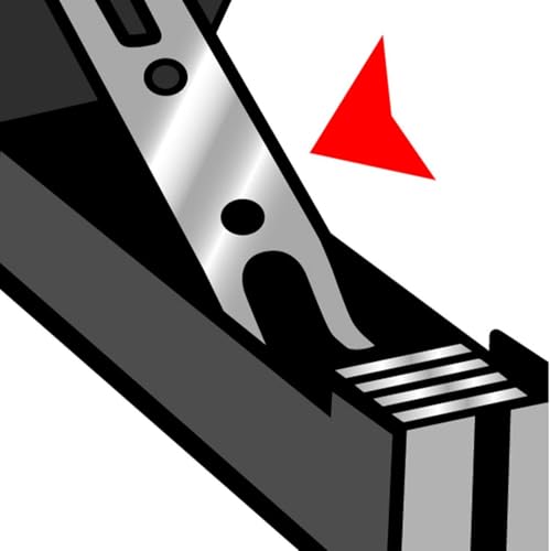 Maped Metal Stapler Advanced Half Strip Silver 24/6-26/6 Box (Grey) | Heavy Duty Office Multipurpose Stapler | Strong Soft Performance