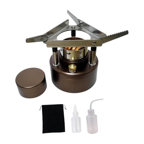 kowaku Alcohol Furnace Burner with Wind Cover Compact Lightweight Camp Furnace Spirit Burner for Indoor Outdoor Commercial Household