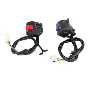 ESyem Motorrad Lenkerschalter Hupe Blinker Scheinwerfer