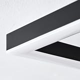 HOFSTEIN Lampa sufitowa LED Ellekilde, możliwość ściemniania, metalowy/MDF/plastik w kolorze czarnym/wygląd drewna/biały, możliwość ściemniania za pomocą przełącznika ściennego