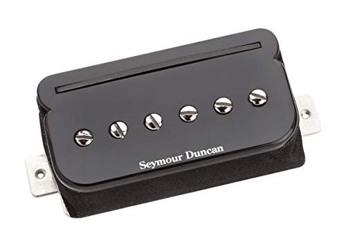 Seymour Duncan Micro SHPR-2B P-Rails Hot, chevalet, noir - Les Beatles, Paul McCartney, John Lennon, RIngo Starr, George Harrison Seymour Duncan Micro SHPR-2B P-Rails Hot, chevalet, noir