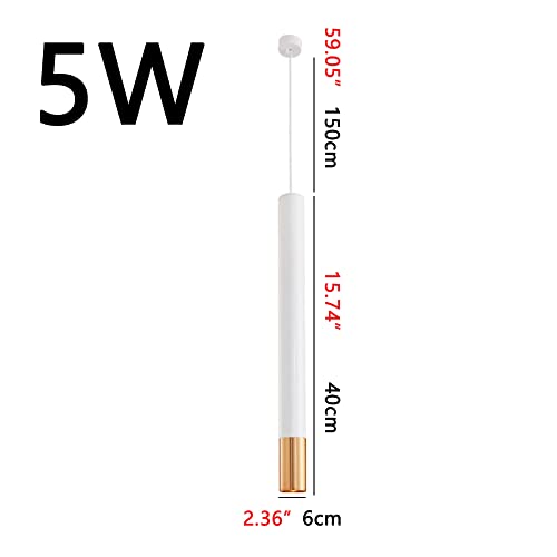 Luz colgante RAGGZZ Led Long Tube cilíndrica para barras modernas 2
