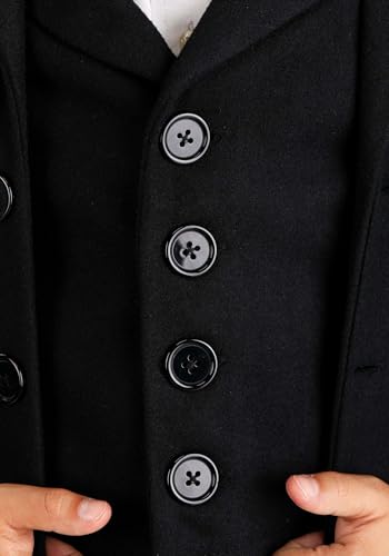 Disfraz para niños Abraham Lincoln con chaqueta negra miniatura 5