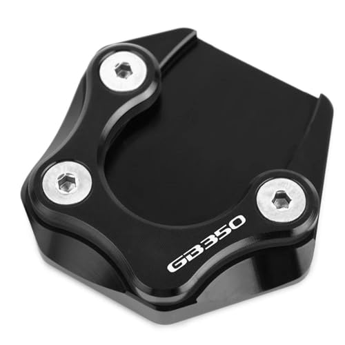 Plaque support béquille moto GB350S en aluminium anodisé haute résistance