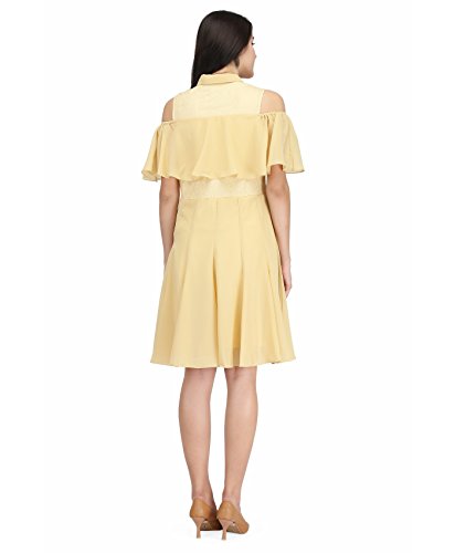 Image of Women Georgette A-Line Knee-Length Casual Dress