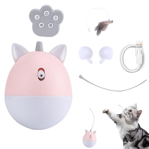 Interactive Cat Toy, Automatic Interactive Cat Toy, Indoor Cat Toy, Smart Rotating Cat Toy, Interactive Scratch Resistant Pet To