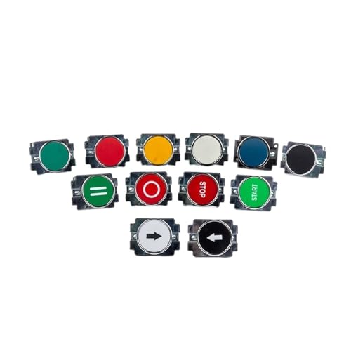 Bouton-poussoir métallique 22mm 10A robuste à impulsion pour commande - 3