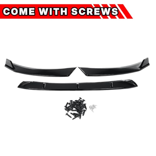 Front Bumper Lip Fit for Kia K5 GT-Line 2020-2025,3 PCS Front Bumper Lip Body Kit Spoiler Compatible with 2020-2025 Kia K5 GT Line Front Splitter, Gloss Black - Image 6