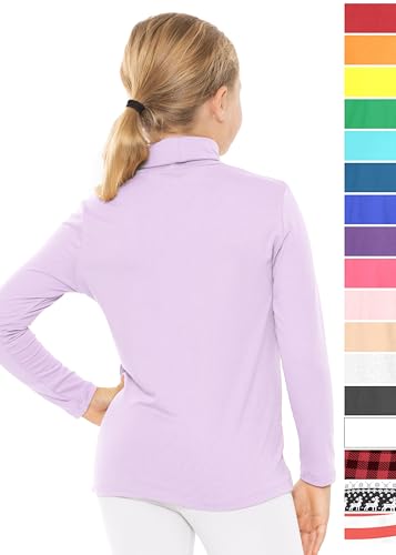 Image of STRETCH IS COMFORT Girl's Oh So Soft Long Sleeve Turtleneck | Youth Size 2-16