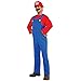 VISVIC Super Mario Luigi Bros Cosplay Fancy Halloween Dress Outfit Costume Unisex Uomo Donna Adulto Bambini Adolescenti，Mario rosso maschile，S