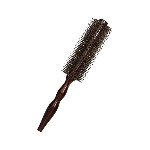 BESTYASH Cepillo De Curvatura Para Peine De Masaje Del Cabelludo Mango De Madera Para Moldear y Ondulado