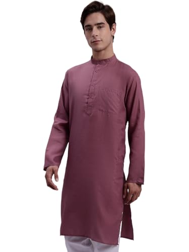 Image of Jompers Men's Cotton Regular Fit Solid Kurtas
