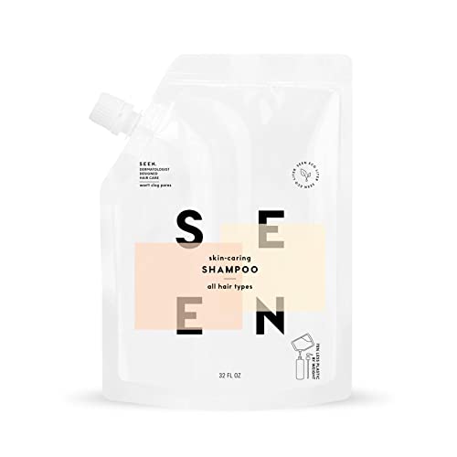 Image of SEEN Shampoo Eco-Refill, Scented - Non-Comedogenic Hair Shampoo- Dermatologist-Developed - Safe for Sensitive, Eczema & Acne Prone Skin