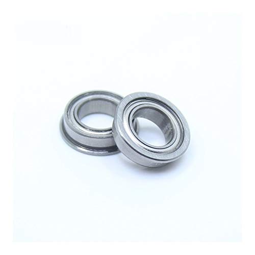 SUOFEILAIMU 10 PCS MF106ZZ Flange Deep Groove Ball Bearing ABEC-1 Chrome Steel Miniature Flanged Ball Bearings Size 6x10x3mm