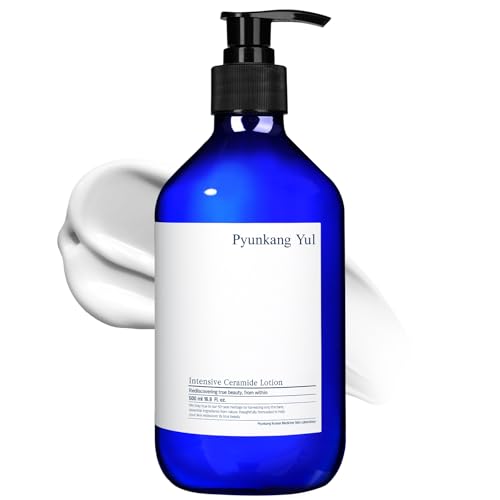 Pyunkang Yul Intensive Ceramide Lotion - Fragrance Free Face and Body Moisturizing Lotion - Hyaluronic Acid Moisturizer for All skin - Natural Ingredients Olive Oil, Shea Butter - 16.9 Fl. Oz
