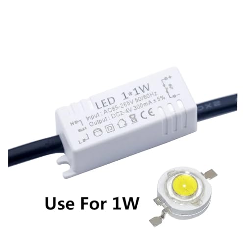 Transformador de iluminación LED mini driver 1X1W para diodo de cristal 7