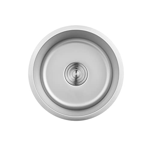 Évier de bar rond en acier inoxydable pour optimiser les petits espaces