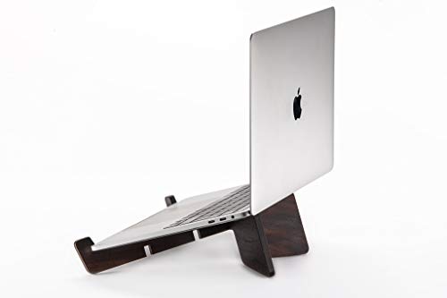 Holz Laptop Ständer Bett, 3-Stufe Höhenverstellbar Notebook Computer Ständer Tragbarer Faltbar Laptop Stand Halterung Kompatibel mit Alle Laptops