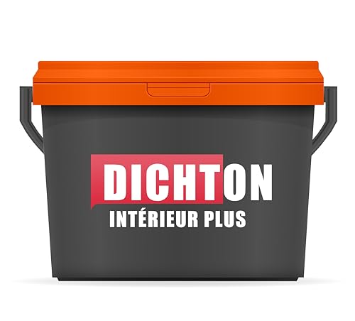 DICHTON PROFESSIONNEL Peinture murale mate 1l Blanc - Peinture intérieure écologique, pouvoir couvrant maximum, sans raccord, sans coulure, économique, séchage rapide - IntérieurPlus D.73W
