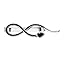 Snake Tie Bar Black 1