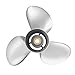 JSPROP 13 1/4 x 17 Stainless Steel Boat Outboard Propeller fit BRP Johnson Evinrude 45 50 55 60 65 70 75 85 88 90 100 110 112 115 120 125 135 HP Engines, 763951, 13 Spline Tooth RH