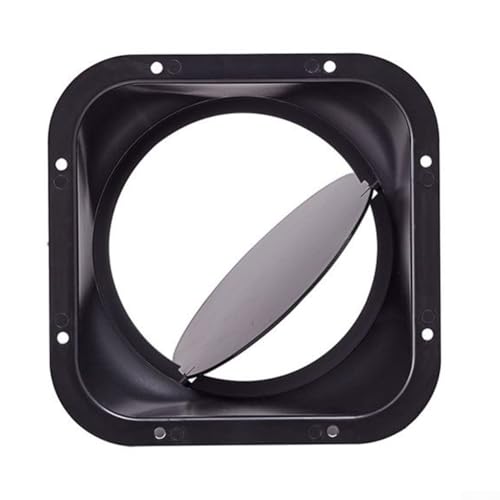 Gdfnmogo Tubo de plástico ABS con brida cuadrada de aire de 100/150 mm, sistema de extracción de válvula de retención de manguera, extractor de baño, cocina, extractor, ventiladores de extracción