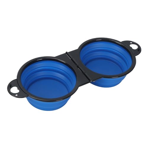 折りたたみ式犬用ウォーターボウル,クリップ付きスローペットフードウォーターフィーダー - 散歩ハイキングキャンプアウトドア用の折り畳みペットフィーディングディッシュ