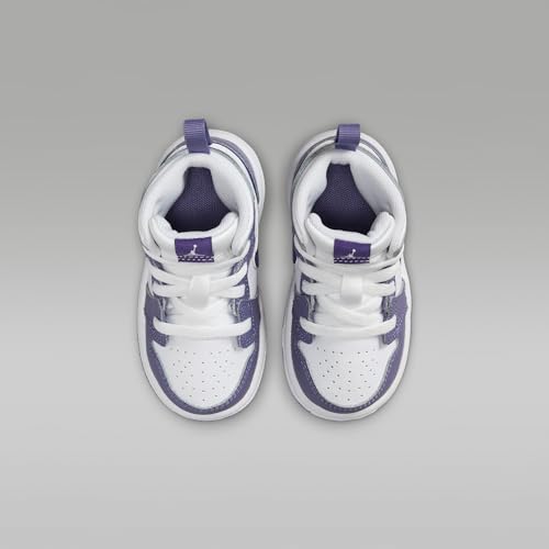 Jordan 1 Mid Baby/Toddler Shoes (Dusty Amethyst/White/Court Purple)4