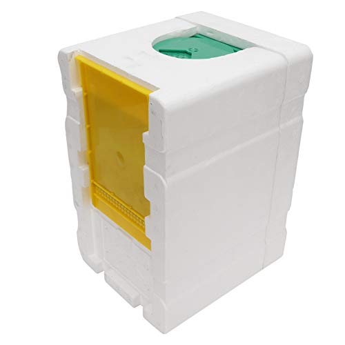 Tomantery Mini Bee King Box Marcos de Espuma Livianos Herramienta de Apicultura para Apis Mellifera, Abeja Reina China, Grupo de Abejas Domésticas Adecuadas para Balcones
