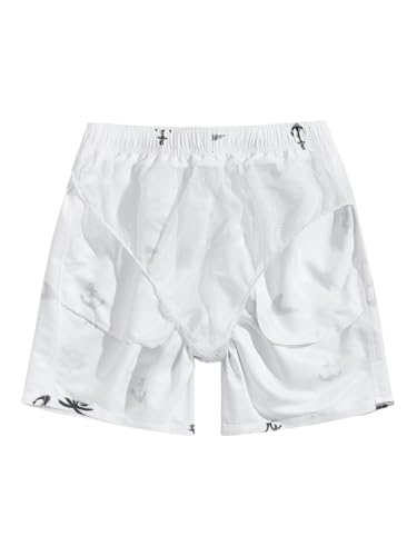 SweatyRocks Men's Swim Trunks Quick Dry Shorts with Pockets and Mesh Lining Beach3