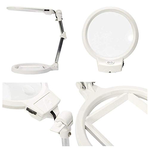 Loupe de bureau avec 2 LED Wisdom double lentille cadeau idéal grand-père - 5