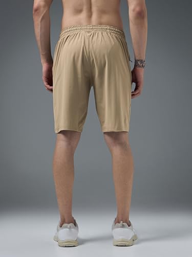 Image of TECHNOSPORT Men's Regular Fit Solid Sports Shorts with Duracool+ for Running, Training & Workout Wear